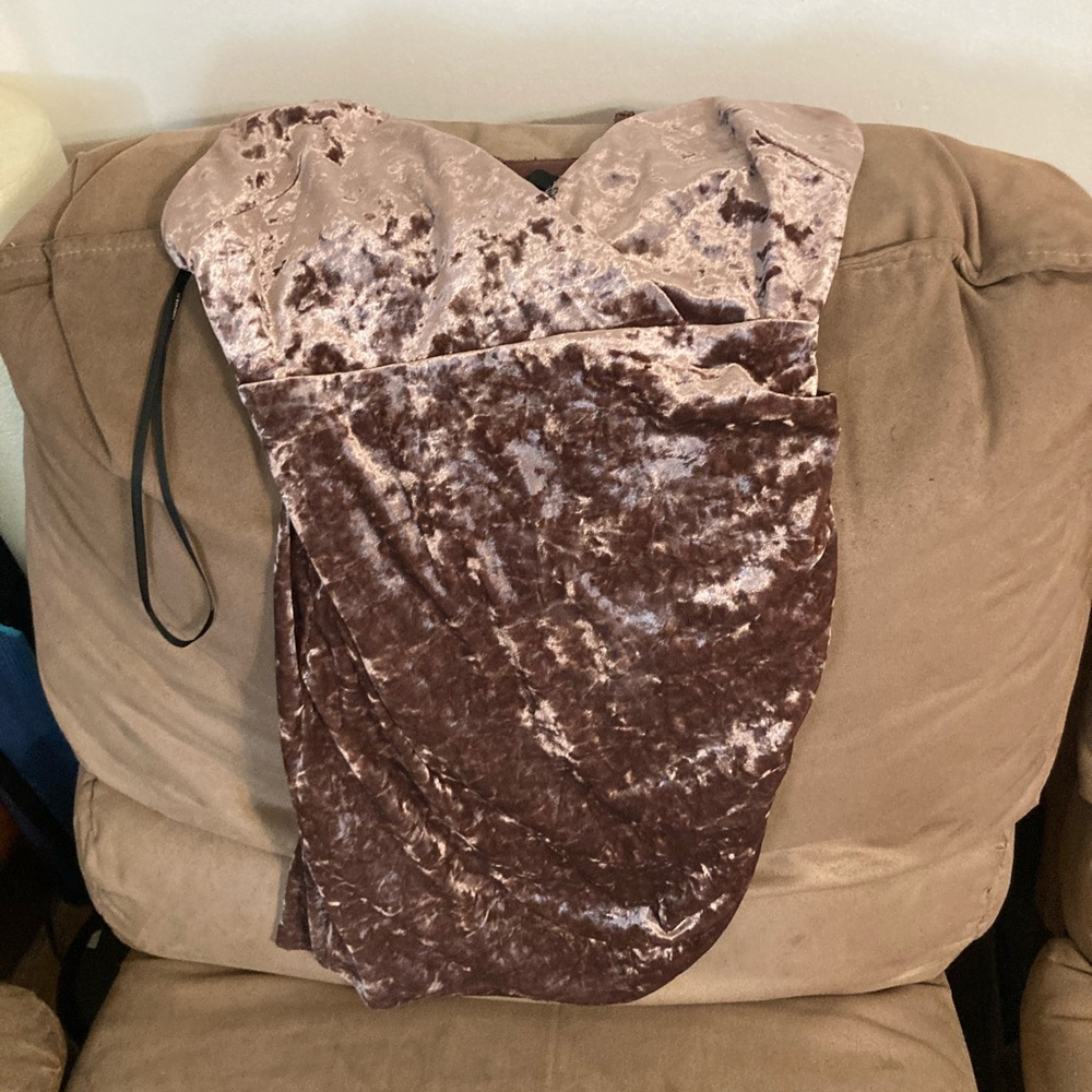 Velvet mini dress